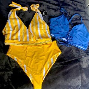 NWT ZAFUL Mix-Match Bikini Size L